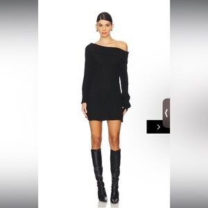 Superdown black SMALL sweater dress